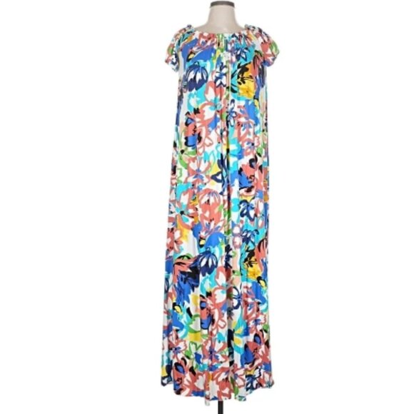 Rachel Pally Tropical Floral Maxi Dress – Size L - Picture 1 of 7